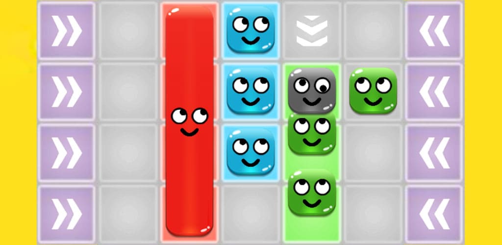 Red Blue Block Puzzle Banner